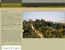 Tablet Screenshot of florencecustomtours.com